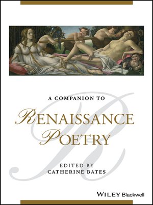 cover image of A Companion to Renaissance Poetry